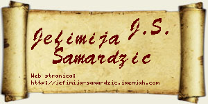 Jefimija Samardžić vizit kartica